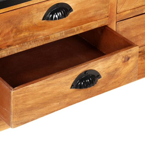 Rustika Rowe -  4Tier Bookcase with 6 Drawers 122x36x181 cm Solid Mango Wood